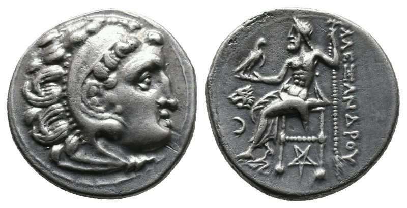 Kings of Macedon. Alexander III 'the Great' AR Drachm (336-323 BC). Av.: Head of...
