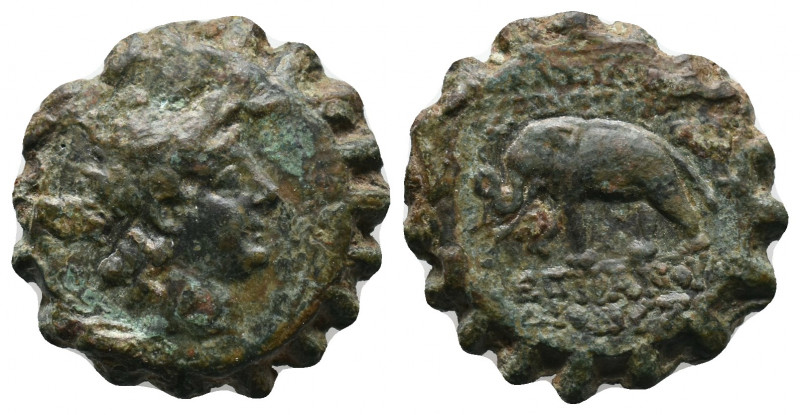 Seleukid Kings of Syria. Antioch. Antiochos VI Dionysos AE 144-142 BC. Serrate A...