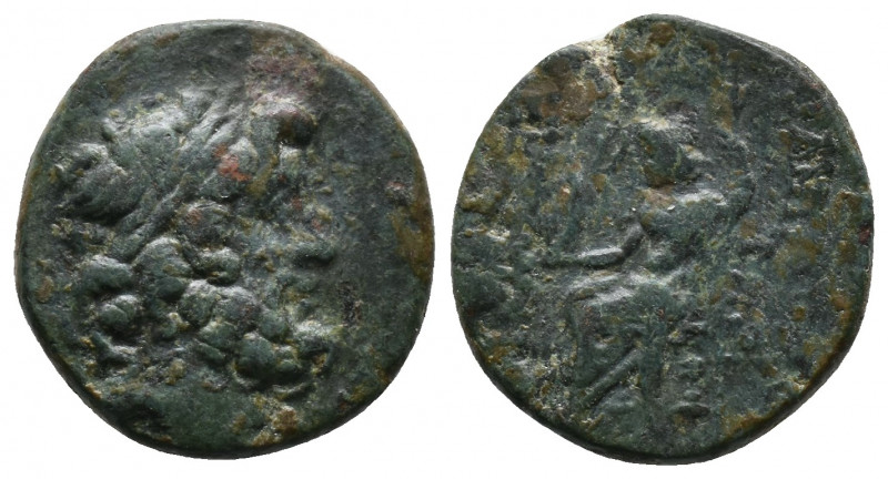 Seleucis and Pieria. Antioch AE circa 100-0 BC Av.: Laureate head of Zeus right ...