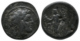 Seleukid Kings of Syria. Alexander I Balas, 152-145 BC. Apameia on the Axios, SE 163 = 150/49. AV.: Diademed head of Alexander I to right. Rv.: ΑΠΑΜΕΩ...
