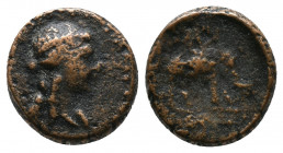 Seleukid Kings of Syria. Antiochos III. Megas (222-187). Uncertain mint Av.: Laureate head of Antiochos III as Apollo right Rv.: Mahout on elephant ri...