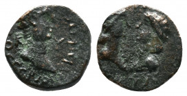 Roman provincial. Mysia. Cyzicus. Britannicus, with Antonia and Octavia (41-55). Av.: NEOC ΓEPMANIKOC / K - Y. Bare head of Britannicus right.Rv.: AN ...