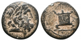 Roman Provincial. Syria. Seleucis and Pieria. Antioch. Pseudo-autonomous. Time of Nero to Vespasian (54-79). AE Trichalkon. Dated Year 117 of the Caes...
