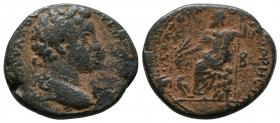 Roman Provincial. Cyrrhestica. Cyrrhus. Marcus Aurelius AD 161-180. Av.: ΑΥΡΗΛΙοϹ οΥΗΡοϹ ϹƐΒ ƐΥϹΒ ΥΙΟϹ; laureate head of Marcus Aurelius (short beard)...