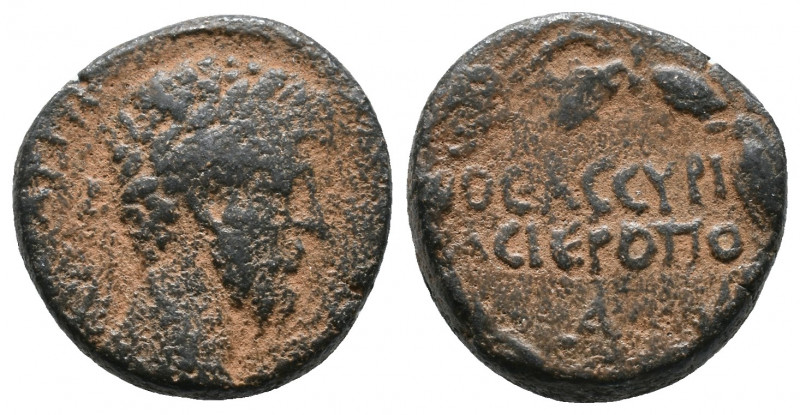 Roman Provincial. Hierapolis, Seleucis and Pieria. Lucius Verus AD 161-169. AE A...