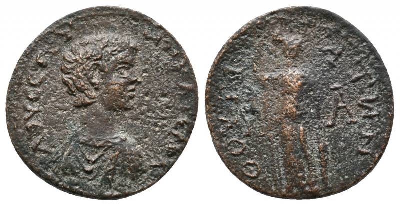 Roman Provincial. Thouria, Messenia. Geta, as Caesar (198-209 AD). Struck C. 198...