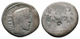 L. Titurius L.f. Sabinus AR Denarius. Rome, 89 BC. Av.: Bare head of King Tatius right; SABIN behind Rv.: Rape of the Sabine women, below L•TITVRI. Cr...