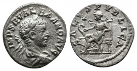 Severus Alexander (222-235). AR Denarius. Antioch, struck 222 Av.: IMP SEV ALEXAND AVG, laureate, draped and cuirassed bust of Severus Alexander right...