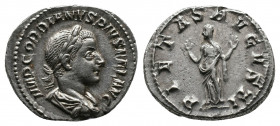 Gordianus III Pius (238-244 AD). AR Denarius Rome, 241. Av.: IMP GORDIANVS PIVS FEL AVG, Laureate, draped and cuirassed bust to right. Rv.:. PIETAS AV...
