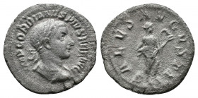 Gordianus III Pius (238-244 AD). AR Denarius Rome. Av.: IMP GORDIANVS PIVS FEL AVG, Laureate, draped and cuirassed bust to right. Rv.: SALVS AVGVSTI, ...