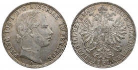 Franz Joseph I (1848-1916). 1 Gulden / 1 Florin 1861 A Wien. EF
Weight: 12.35 g