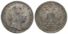 Franz Joseph I (1848-1916). 1 Gulden / 1 Florin 1858 V Venice VF with nicep patina
Weight: 12.26 g