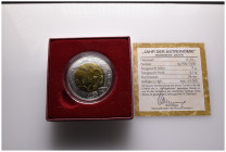 Austria 2009 Int'l year of astronomy 25 Euro Silver+Niobium Bi-metallic Coin with Box and COA
