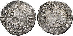 (L’) Aquila 
Ludovico I d’Angiò pretendente, 1382-1384. Bolognino, AR 1,03 g. MEC 14, 724 var. D’Andrea-Andreani 5 var. MIR 49.
q.BB