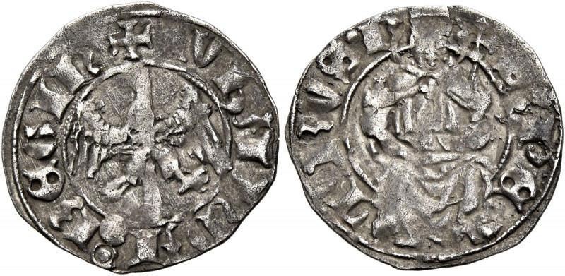 (L’) Aquila 
Giovanna II d’Angiò, 1414-1435. Cella, AR 0,90 g. MEC 14, 742. D’A...