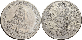 Firenze 
Francesco II (III) di Lorena, 1737-1765. II periodo: granduca e imperatore, 1745-1765. Francescone 1762, AR 27,15 g. Galeotti XIII, 9/10. MI...