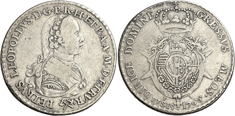 Firenze 
Pietro Leopoldo di Lorena, 1765-1790. Francescone 1766, AR 26,91 g. Ga...