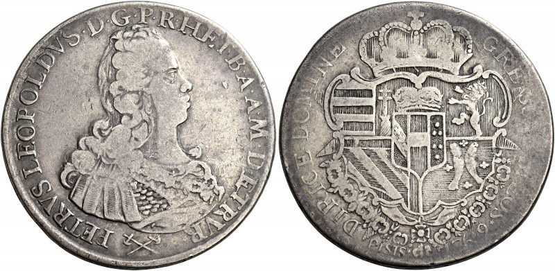 Firenze 
Pietro Leopoldo di Lorena, 1765-1790. Francescone 1769, AR 26,74 g. Ga...