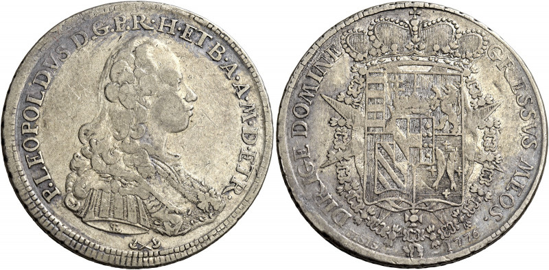 Firenze 
Pietro Leopoldo di Lorena, 1765-1790. Francescone 1776, AR 27,22 g. Ga...