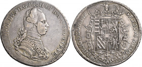 Firenze 
Pietro Leopoldo di Lorena, 1765-1790. Francescone 1778, AR 27,08 g. Galeotti VII, 5. MIR 380/2.
Patina di medagliere, BB