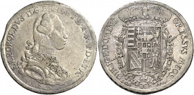 Firenze 
Pietro Leopoldo di Lorena, 1765-1790. Francescone 1778, AR 27,14 g. Galeotti VII, 6. MIR 380/2.
q.BB