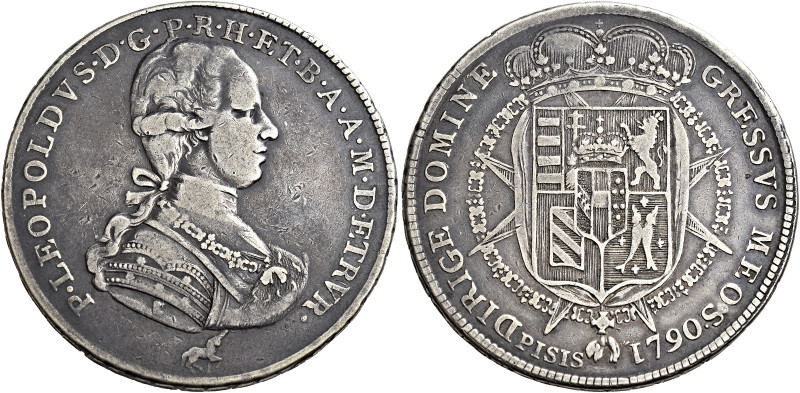 Firenze 
Pietro Leopoldo di Lorena, 1765-1790. Francescone 1790, AR 27,18 g. Ga...