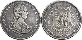 Firenze 
Pietro Leopoldo di Lorena, 1765-1790. Francescone 1790, AR 27,18 g. Galeotti VIII, 11/14. MIR 385/6.
BB