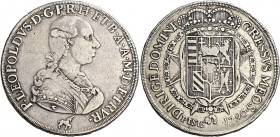 Firenze 
Pietro Leopoldo di Lorena, 1765-1790. Francescone 1790, AR 27,00 g. Galeotti VIII, 11/14. MIR 385/6.
q.BB