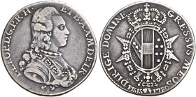 Firenze 
Pietro Leopoldo di Lorena, 1765-1790. Da 2 paoli 1780, AR 5,25 g. Galeotti XVII, 2/3. MIR 388/2.
Rara. BB