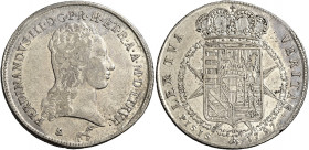 Firenze 
Ferdinando III di Lorena, 1790-1801 e 1814-1824. I periodo: 1790-1801. Francescone 1797, AR 27,16 g. Galeotti IV, 12/13. MIR 405/6.
q.BB