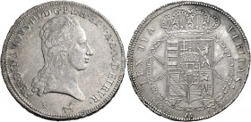 Firenze 
Ferdinando III di Lorena, 1790-1801 e 1814-1824. I periodo: 1790-1801. Francescone 1799, AR 27,41 g. Galeotti IV, 18/9. MIR 405/8.
BB