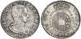 Firenze 
Ferdinando III di Lorena, 1790-1801 e 1814-1824. I periodo: 1790-1801. Mezzo paolo 1792, AR 1,34 g. Galeotti VIII, 1/2. MIR 409.
Patina di ...