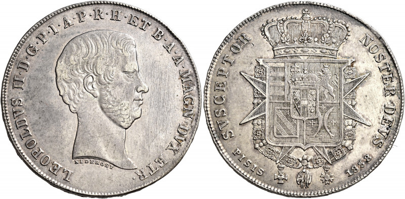 Firenze 
Leopoldo II di Lorena, 1824-1859. Francescone 1858. Pagani 118. MIR 44...