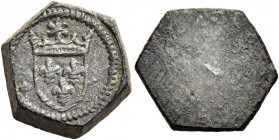 Milano 
Epoca di Francesco I re di Francia, 1515-1522. Peso monetale dello scudo d’oro del sole, Æ 3,26 g. Borzone –.
BB