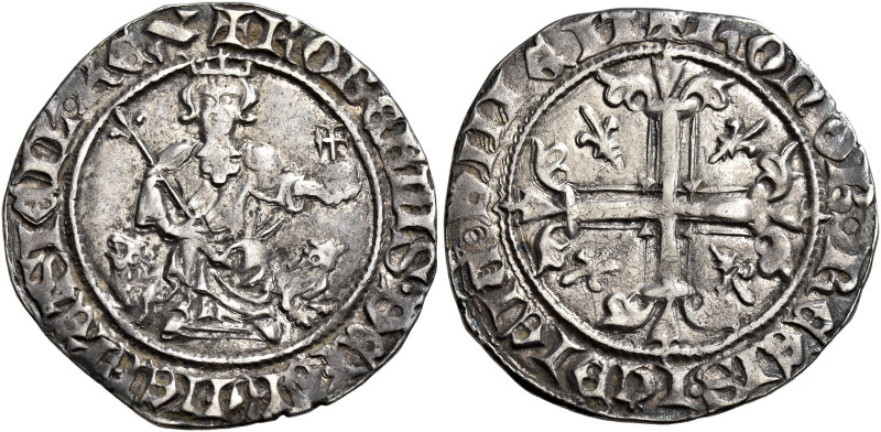 Napoli 
Roberto d’Angiò, 1309-1343. Gigliato, AR 3,95 g. Pannuti-Riccio 1. MIR ...