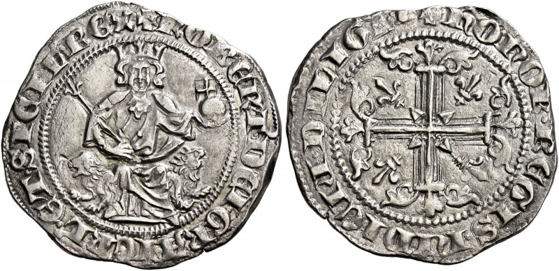 Napoli 
Roberto d’Angiò, 1309-1343. Gigliato, AR 3,96 g. Pannuti-Riccio 2. MIR ...