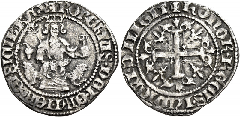 Napoli 
Roberto d’Angiò, 1309-1343. Gigliato, AR 3,88 g. Simbolo: ghianda. Pann...