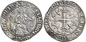 Napoli 
Roberto d’Angiò, 1309-1343. Gigliato, AR 3,93 g. Simbolo: giglio. Pannuti-Riccio 1b. MIR 28/2.
Raro. Patina di medagliere, BB / buon BB