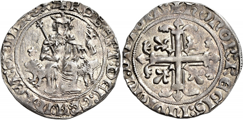 Napoli 
Roberto d’Angiò, 1309-1343. Gigliato, AR 3,93 g. Simbolo: stella a cinq...