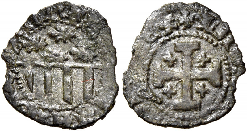 Napoli 
Ladislao di Durazzo, 1386-1414. Denaro, Mist. 0,42 g. Pannuti-Riccio 3....
