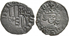 Napoli 
Alfonso I d’Aragona, 1442-1458. Denaro, Mist. 0,56 g. Sigla M (Salvatore Miroballo m.d.z., 1455-1458). Pannuti-Riccio 11. MIR 59/1. Vall-Llos...