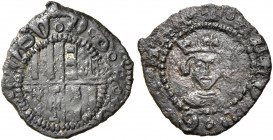 Napoli 
Alfonso I d’Aragona, 1442-1458. Denaro, Mist. 0,51 g. Pannuti-Riccio 12. MIR 59/2. Vall-Llosera i Tarrés –.
Rarissimo. q.BB