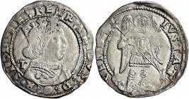Napoli 
Ferdinando I d’Aragona, 1458-1494. Coronato, AR 3,91 g. Sigla T (Giancarlo Tramontano m.d.z., 1488-1514). Pannuti-Riccio 17b. MIR 69/2. Vall-...