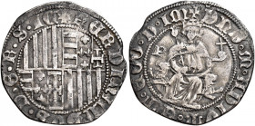 Napoli 
Ferdinando I d’Aragona, 1458-1494. Carlino, AR 3,47 g. Sigla P (Salvatore de Ponte m.d.z., 1460-1461). Pannuti-Riccio 21e. MIR 72/5. Vall-Llo...