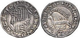 Napoli 
Ferdinando I d’Aragona, 1458-1494. Mezzo carlino o armellino, AR 1,76 g. Pannuti-Riccio 22d. MIR 74/2. Vall-Llosera i Tarrés 172.
Raro. Frat...
