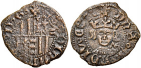 Napoli 
Ferdinando I d’Aragona, 1458-1494. Denaro, Mist. 0,85 g. Sigla M (Antonio Miroballo m.d.z., 1458-1460). Pannuti-Riccio 31b. MIR 81/2. Vall-Ll...