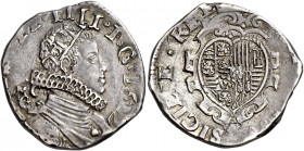 Napoli 
Filippo IV di Spagna, 1621-1655. Tarì 1622, AR 5,88 g. Sigle MC / C (Michele Cavo m.d.z. e Francesco Antonio di Costanzo m.d.p.). Pannuti-Ric...