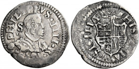 Napoli 
Filippo IV di Spagna, 1621-1655. Carlino 1634, AR 2,90 g. Sigle S / C (Lorenzo Salamone m.d.z. e Costantino di Costanzo m.d.p.). Pannuti-Ricc...