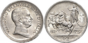 Savoia 
Vittorio Emanuele III re d’Italia, 1900-1946. Da 2 lire 1917. Pagani 740. MIR 1142d.
Non comune. q.Fdc