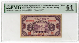 Agricultural & Industrial Bank of China, 1927 Issue Banknote